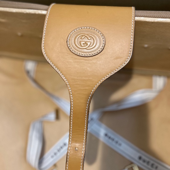 Vintage Gucci Boston Sherry Line GG Travel  Leather  suitcase - Picture 15 of 16